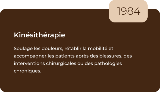 Card - Diplome - Kinesitherapie