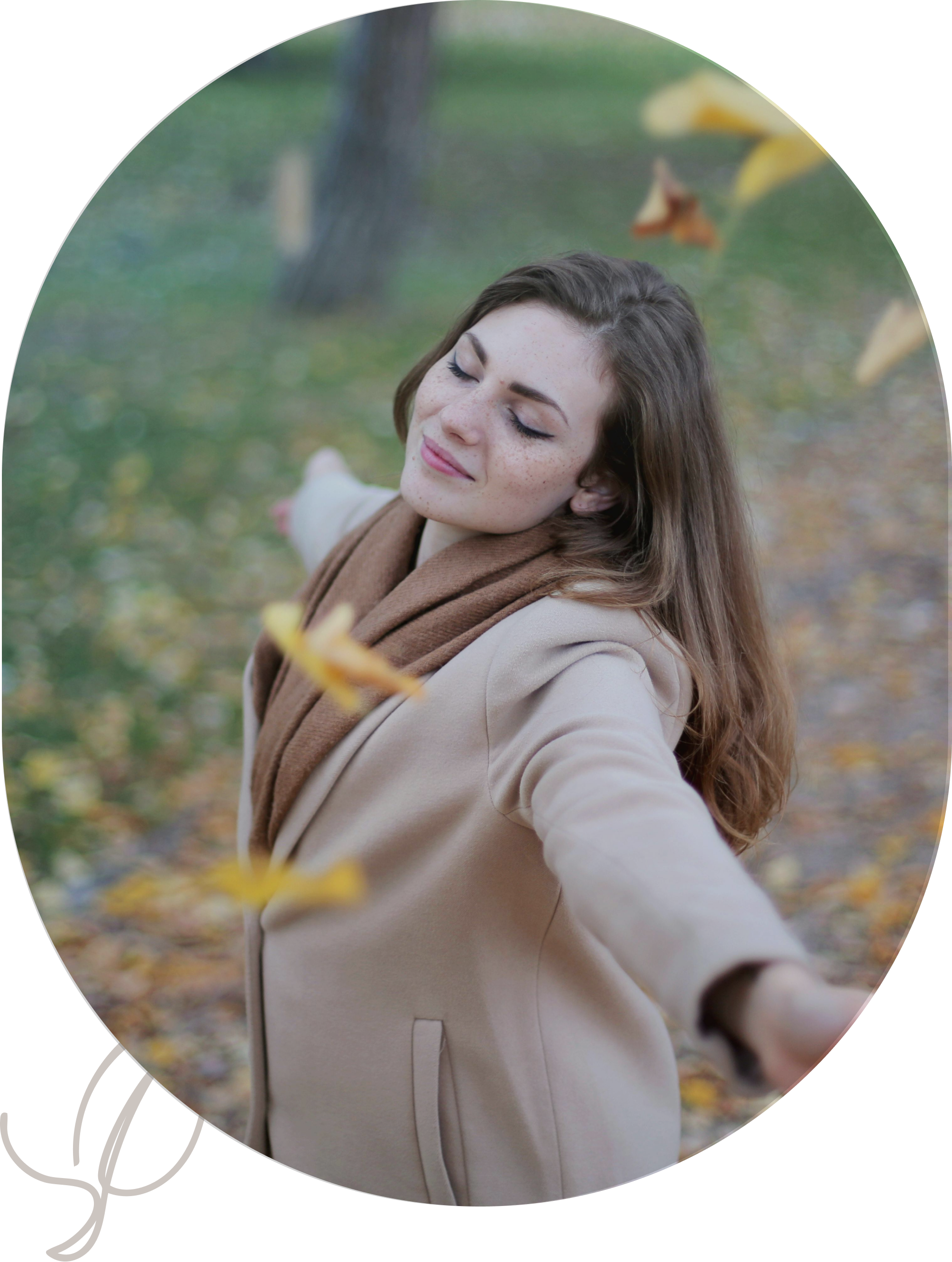 Image - Femme souriante dans la foret